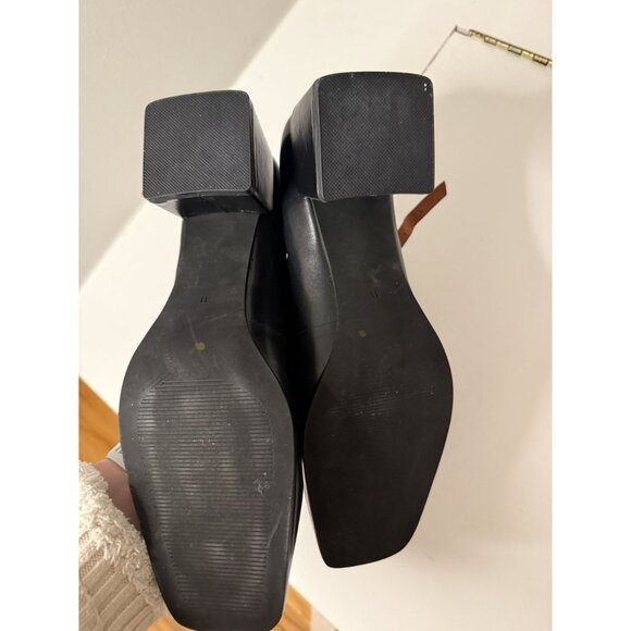 Intentionally Blank Christopher Mary Jane Heel Black Leather US 11 NEW $198 - Picture 15 of 15